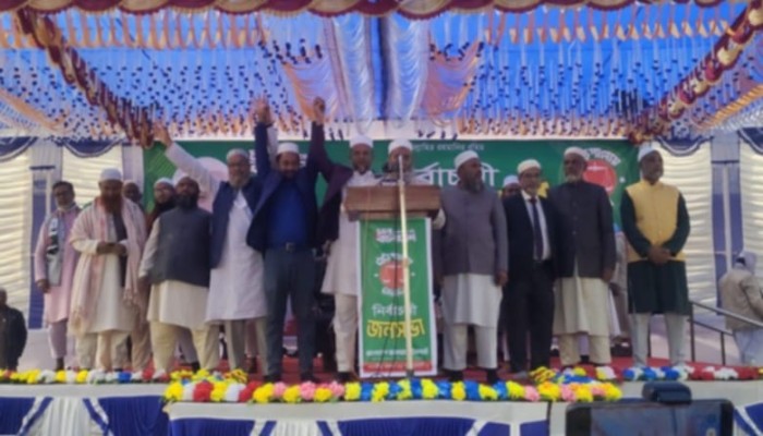 ক্ষেতলালে ১১ দলীয় জোটের জনসমাবেশ: প্রার্থী জেতাতে মাঠে নামার আহ্বান জামায়াত নায়েবে আমীরের