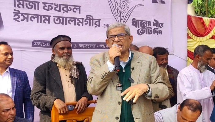 ঠাকুরগাঁওয়ে গণভোটে ‘হ্যাঁ’ ভোট দিয়ে সংস্কারের পক্ষে থাকার আহ্বান মির্জা ফখরুলের