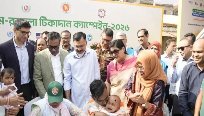 ​ডিএনসিসির ৫৯৯ কেন্দ্রে দেওয়া হচ্ছে হাম-রুবেলার টিকা, লক্ষ্য ৫ লাখ শিশু