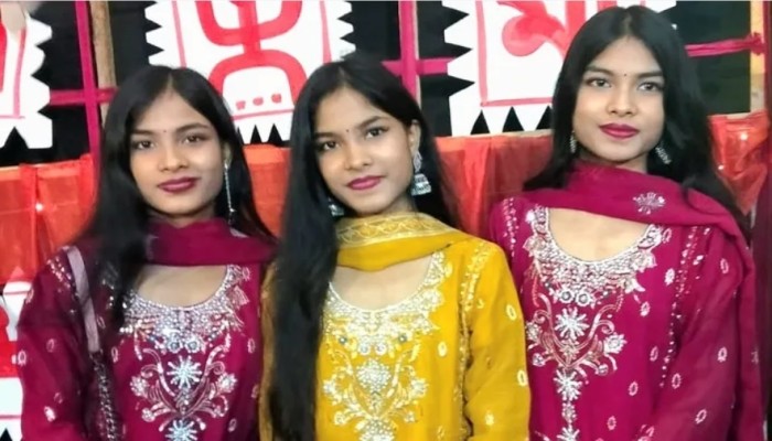 ঠাকুরগাঁওয়ে তিন বোনের এক দিনে জন্ম, একসঙ্গে এসএসসি পরীক্ষা