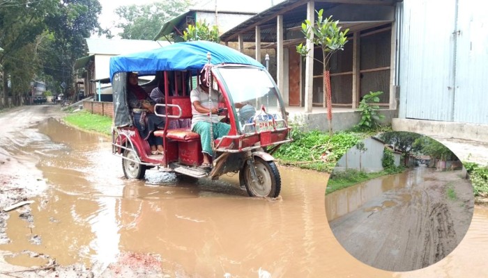টাঙ্গাইলের ধনবাড়ীর পাইস্কাতে জলাবদ্ধতার সৃষ্টি..