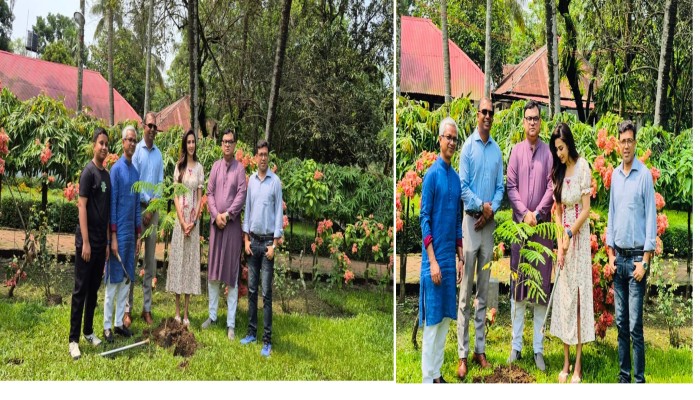 ছুটি রিসোর্টের বৃক্ষরোপণ কর্মসূচি ২০২৬, বৃক্ষ রোপন করলেন বিদ‍্যা সিনহা মিম।