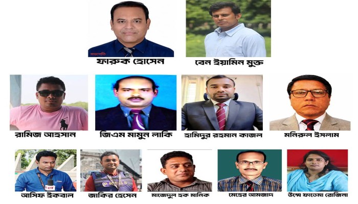 মেহেরপুর প্রেস ক্লাবের সভাপতি ফারুক, সাধারণ সম্পাদক বেন ইয়ামিন মুক্ত ।