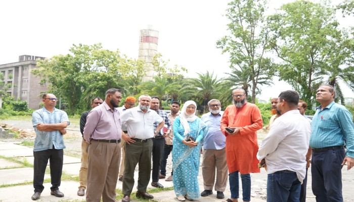 পরিকল্পনা কমিশনের পরিচালকের পবিপ্রবি’র উন্নয়ন প্রকল্প সরেজমিন পরিদর্শন