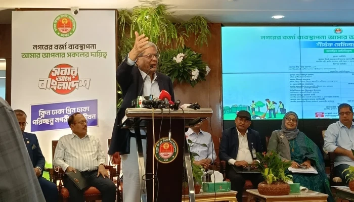 ​ঢাকা পরিচ্ছন্ন করতে দল-মতহীন ঐক্য চান মির্জা ফখরুল