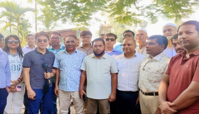 ​ঠাকুরগাঁওয়ে গড়েয়া-শুখানপুকুরী সড়ক প্রশস্তকরণের সম্ভাব্য স্থান পরিদর্শন