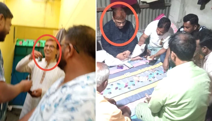 ​ফতুল্লায় বিএনপি নেতার ফেনসিডিল সেবন ও জুয়ার ছবি ভাইরাল