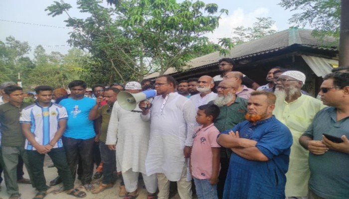 কালাইয়ে উদয়পুর ইউনিয়ন চেয়ারম্যান পদপ্রার্থী আবদুল আলিমের গণসংযোগ