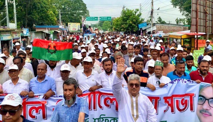 মোহনপুরে বিএনপির ৪৮তম প্রতিষ্ঠাবার্ষিকীর র‍্যালি, নেতৃত্বে এমপি মিলন