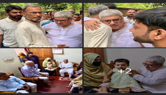 নিহত সেনাসদস্য রিফাতের মৃত্যুতে শোক, শোকাহত পরিবারের পাশে এমপি মিলন