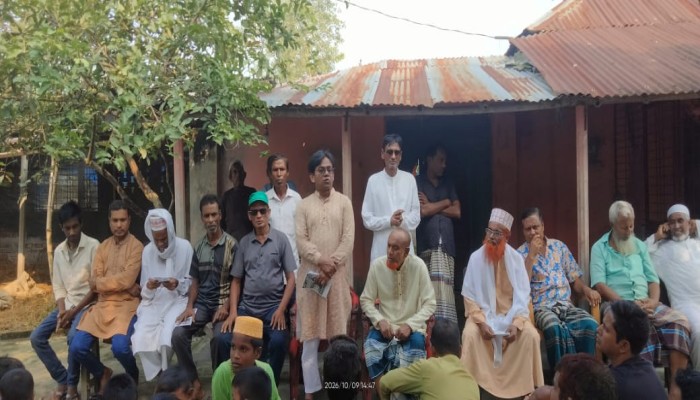 বড়তারা ইউপি নির্বাচনে হালিম মাষ্টারের উঠান বৈঠক অনুষ্ঠিত