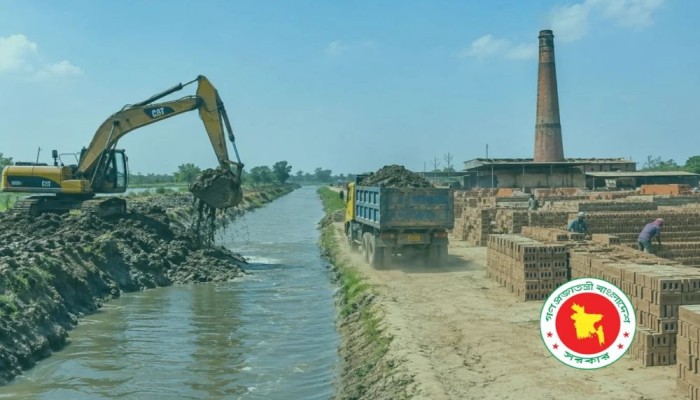 খাল খননের মাটি যাবে বৈধ ইটভাটায়